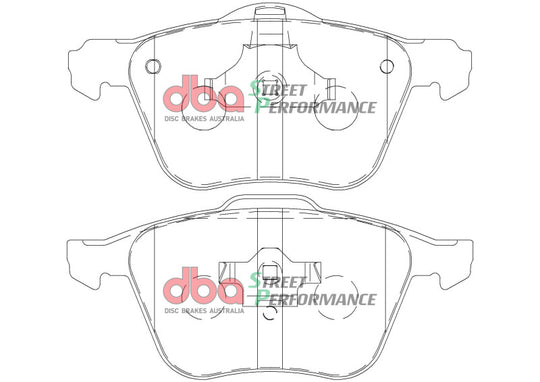 DBA 03-14 Volvo XC90 (w/316mm Front Rotor) Front SP Performance Brake Pads - DB1658SP