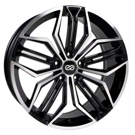 Enkei CUV 17x7.5 5x108 45mm Offset 72.6mm Bore Black Machined - 495-775-3145BKM