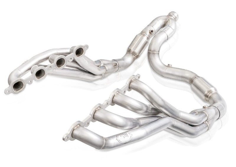 Stainless Works 2019+ Chevrolet Silverado 5.3L Catted Headers 1-7/8in Primaries 3in Leads Y-Pipe - CT19HCATY