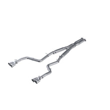 Load image into Gallery viewer, MBRP 15-16 Dodge Challenger RT 5.7L Aluminized Steel 3in Dual Rear Cat-back Quad Tips - Street - S7115AL