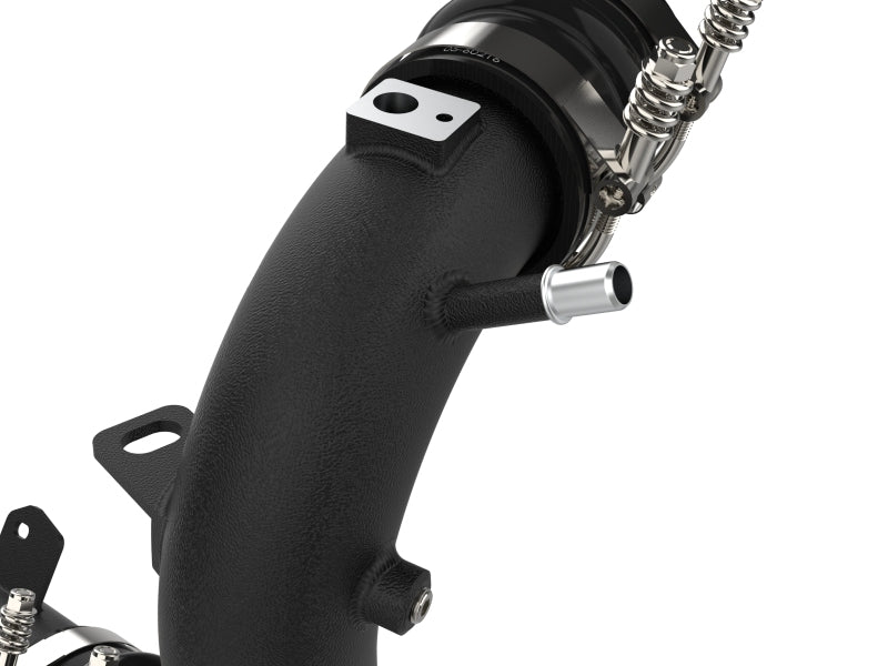 aFe 21-23 Ford Bronco V6-2.7Ltt BladeRunner Alum Hot & Cold Charge Pipe Kit - Black - 46-20584-B