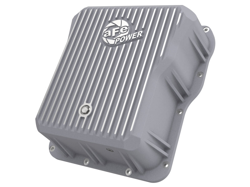 aFe Transmission Pan Cover (Raw); GM Diesel Trucks 01-14 V8-6.6L (td) - 46-70070