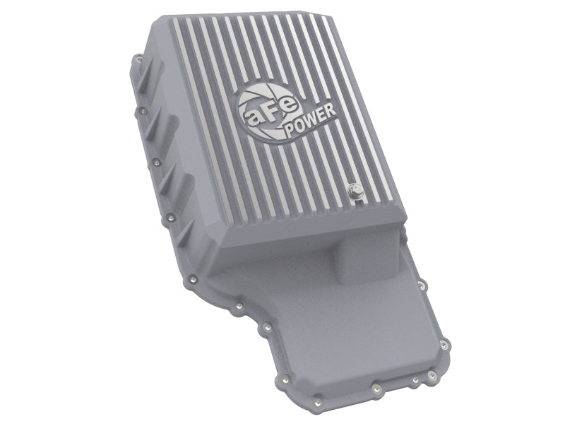 aFe 20-21 Ford Truck w/ 10R140 Transmission Pan Raw POWER Street Series w/ Machined Fins - 46-71220A