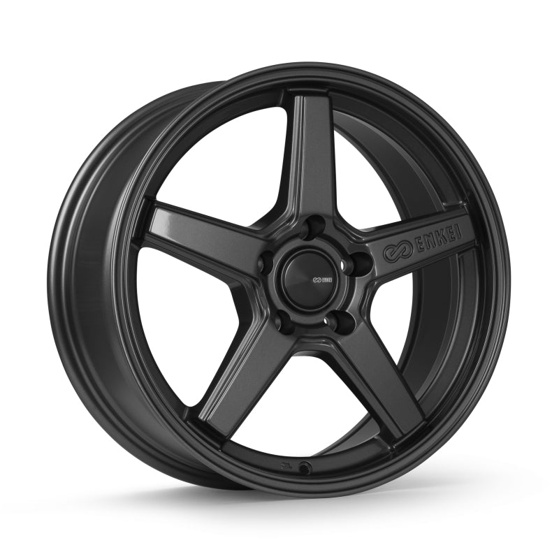 Enkei Quasar 18x8in / 5x108 BP / 40mm Offset / 72.6mm Bore - Gloss Gunmetal Wheel - 550-880-3140GM