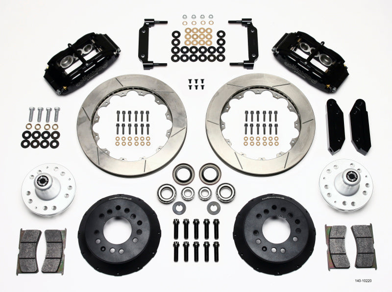 Wilwood Narrow Superlite 6R Front Hub Kit 12.88in 1970-1973 Mustang Disc Spindle - 140-10220