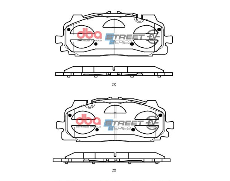 DBA 19-21 Audi A8 Quattro (w/375mm Front Rotor) Front SSEV Street Series Brake Pads - DB15030SSEV