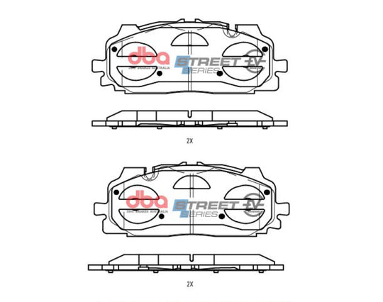 DBA 19-21 Audi A8 Quattro (w/375mm Front Rotor) Front SSEV Street Series Brake Pads - DB15030SSEV