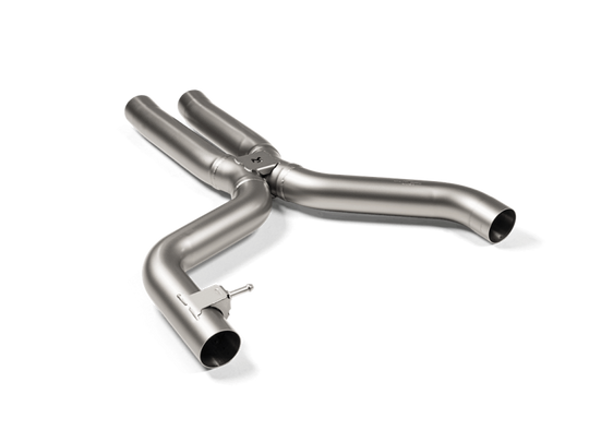 Akrapovic 2021+ BMW G87 M2, G80 M3 & G82 M4 Evolution Short Link pipe w/o Resonator (Titanium) - E-BM/T/14