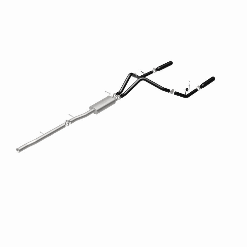 MagnaFlow SYS Cat-Back 3.5in Black Dual Split Rear Tips 10-13 Chevy Silverado / GMC Sierra 5.3L - 15362