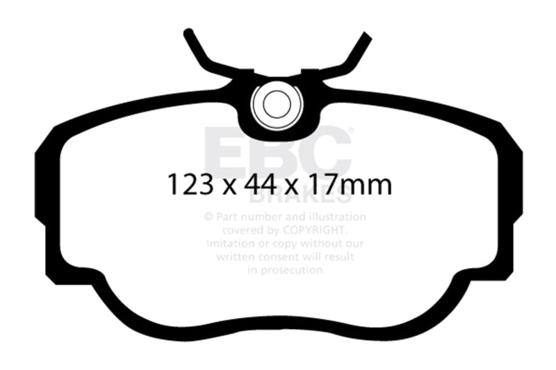 EBC Racing 83-85 BMW 318 1.8L (E30) RP-X Front Brake Pads - DP8779RPX
