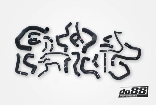 do88 Audi/Seat/Skoda/Volkswagen 1.8T/2.0T (MQB) Coolant Hoses (24 pcs) - Black - DO88-KIT187S