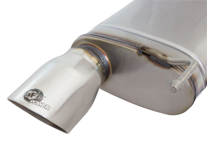 aFe MACHForce XP Exhausts Cat-Back SS-304 EXH w/ Polished Tips 15-16 Ford Mustang EcoBoost 2.3L (t) - 49-33084-P