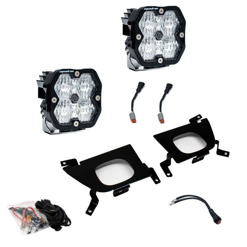 Baja Designs 19-22 Chevy 1500 / 20-22 2500/3500 Squadron Sport 2.0 Fog Pocket Kit (WC) - Clear - 440055