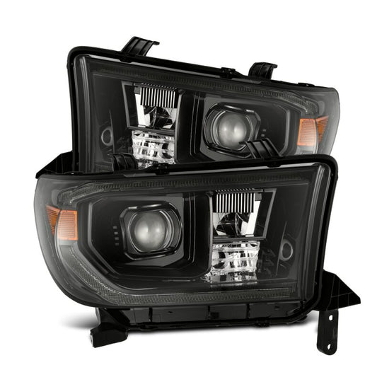 AlphaRex 07-13 Toyota Tundra / 08-17 Sequoia LUXX LED Proj HL Alpha-Blk w/Actv Light Seq. Sig + DRL - 880825
