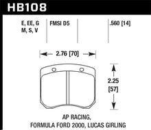 Load image into Gallery viewer, Hawk AP Racing / FF 2000 HT-10 Race Brake Pads - HB108S.560