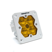 Load image into Gallery viewer, Baja Designs Squadron 2.0 Sport LED Wide Cornering (Flush Mount) - Baja Amber w/White Housing - 551015WT2