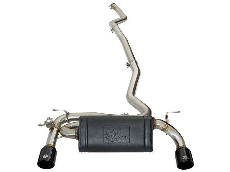 aFe MACHForce XP Exhausts Cat-Back SS 16-17 BMW 340i/iX 440i/iX (F3X) L6-3.0L (B58) w/Black Tips - 49-36334-B