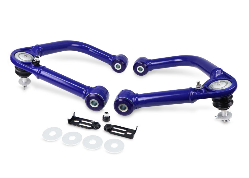 SuperPro 22-23 Toyota Tundra Fixed Offset Front Upper Control Arm Set - TRC6740
