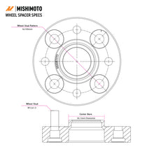 Load image into Gallery viewer, Mishimoto Wheel Spacers - 4x100 - 56.1 - 15 - M12 - Black