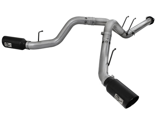 aFe Large Bore-HD DPF-Back Exhaust System Ford Diesel Trucks 11-14 V8-6.7L (td) - 49-43065-B