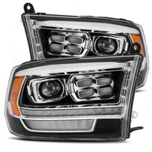 Load image into Gallery viewer, AlphaRex 09-18 Dodge Ram 2500 LUXX LED Proj Headlights Plank Style Black w/Activ Light/DRL - 880526