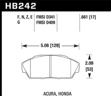 Load image into Gallery viewer, Hawk HP+ Street Brake Pads - HB242N.661