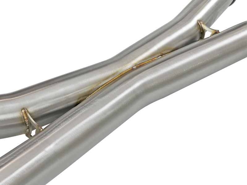 aFe MACH Force-Xp 3.5in 304 SS Cat-Back w/Polished Tips 15-18 BMW X5 M (F85)/X6 M (F86) V8-4.4L S63 - 49-36341-P