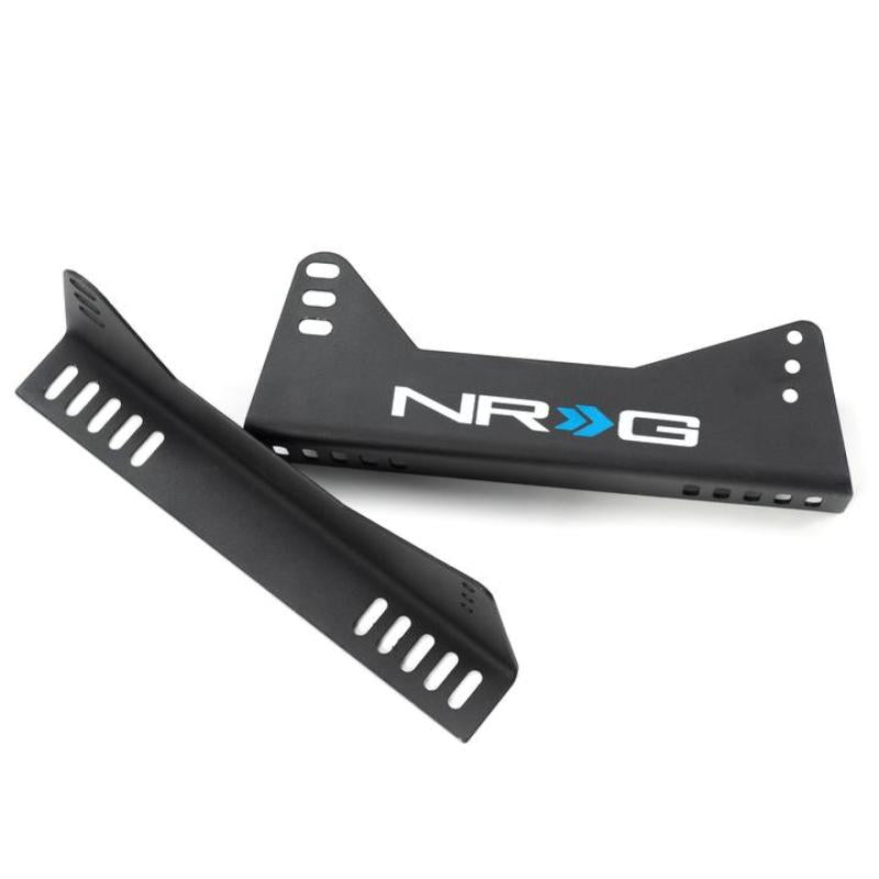 NRG Bucket Seat Side Bracket - 2pc w/ NRG Logo - RSC-100MB-NRG