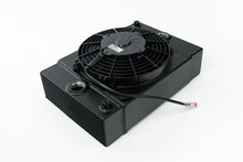 Load image into Gallery viewer, CSF Universal Drag Race / Tuck Radiator w/9in Spal Fan - 10.5in H x 10in L x 3.6in W - Black - 7065B
