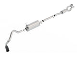 Borla S-Type Cat-Back 17-19 Ford F-250/350 Super Duty Side Exit Exhaust - Black Chrome Tip - 140798BC