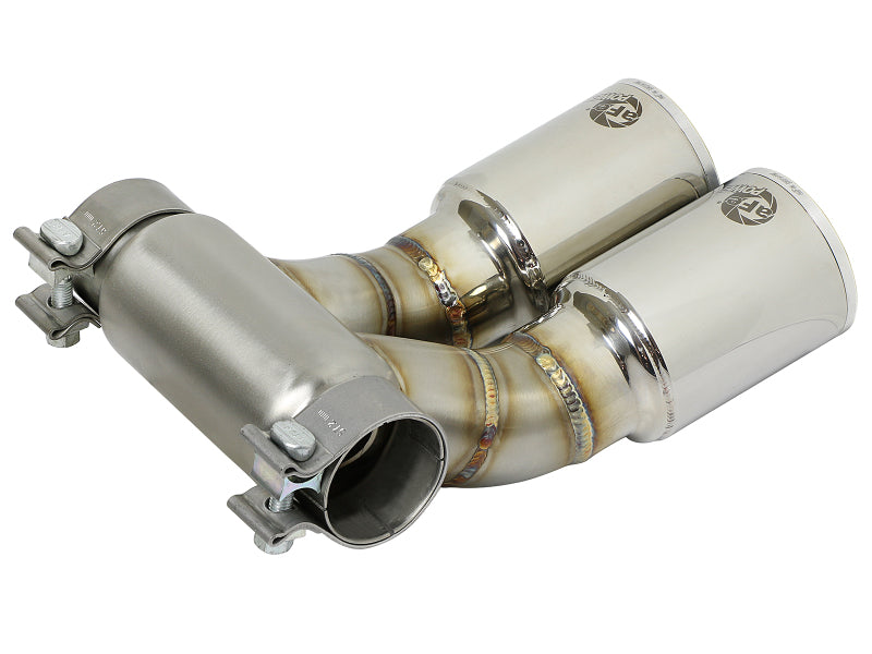 aFe Power 13-14 Porsche Cayman S / Boxster S Polish Exhaust Tip Upgrade - 49C36413-P