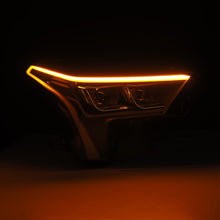 Load image into Gallery viewer, AlphaRex 22-23 Toyota Tundra LUXX-Series Headlights Black w/Amber DRL - Req 810029 OR 810030 - 880874