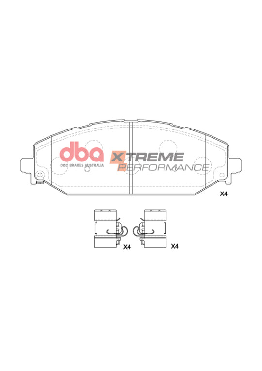DBA 2022 Jeep Wagoneer XP Performance Front Brake Pads - DB15195XP