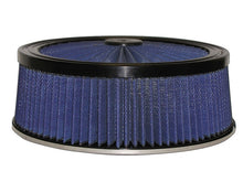 Load image into Gallery viewer, aFe MagnumFLOW Air Filters Round Racing P5R A/F TOP Racer 14D x 5H (Blk/Blue) - 18-31405