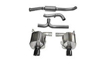 Load image into Gallery viewer, Corsa 08-10 Subaru Impreza WRX Sedan 2.5L Turbo Manual 3in Sport Cat-Back Exhaust w/4in Blac - 14865BLK