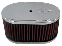Load image into Gallery viewer, K&amp;N Custom Oval Race Filter L=7inch W=4inch H=3.25inch - 56-1350