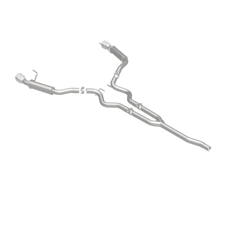 MagnaFlow Cat-Back 15-16 Ford Mustang 2.3L L4 Competition SS 3in Dual Split Rear 4.5in Black Tips - 19256