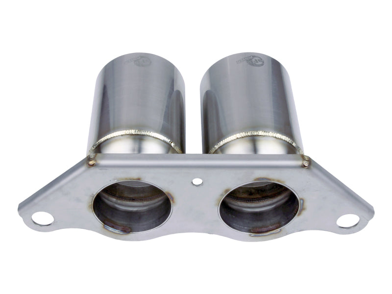 aFe Power Mach Force Xp 4in 304 SS Bolt-On Exhaust Tips Brushed 14-19 Porsche 911 GT3 3.8L/4.0L - 49C36435-H