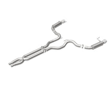 Load image into Gallery viewer, MagnaFlow Cat Back, SS, 3in, Competition, Dual Split Polished 4.5in Tips 2015 Ford Mustang GT V8 5.0 - 19101