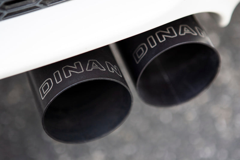 Dinan 08-13 BMW M3 (E92/E93) Free Flow Axleback Exhaust System - Black Tips - D660-0027