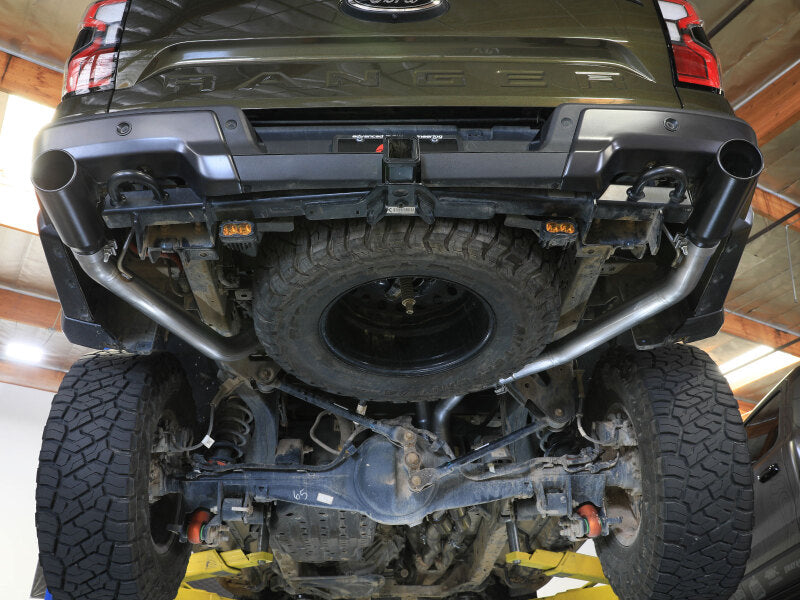aFe Vulcan Series 3in 304SS Cat-Back Exhaust 24-25 Ford Ranger Raptor V6-3.0L (tt) w/ Black Tips - 49-33152-B
