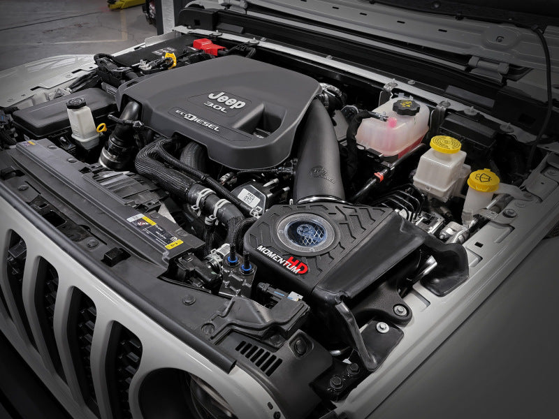 aFe 20-21 Jeep Wrangler (JL) V6-3.0L (td) Momentum HD Cold Air Intake System w/ Pro 10R Media - 50-70062T