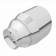 Load image into Gallery viewer, MagnaFlow Tip Stainless Double Wall Round Single Outlet Polished 4.5in DIA 2.5in Inlet 5.75in Length - 35224