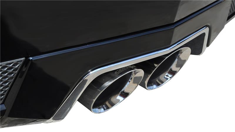 Corsa 2011-2015 Cadillac CTS Coupe V 6.2L V8 Polished Sport Axle-Back Exhaust - 14942