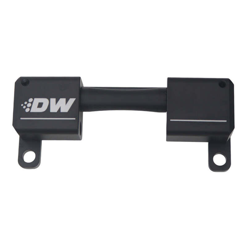 DeatschWerks High Flow Ethanol Sensor Adapter - 10AN ORB to 10AN ORB - Anodized Matte Black - 6-03-0702
