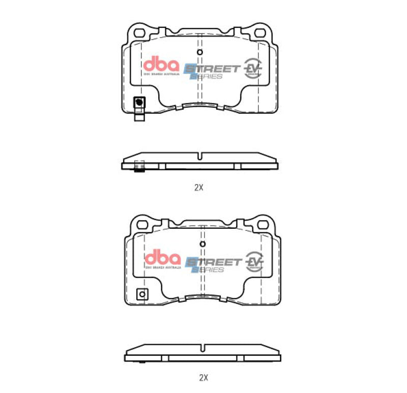 DBA 04-08 Acura TL (w/Brembo Front Caliper) Front SSEV Street Series Brake Pads - DB1678SSEV