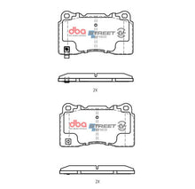 Load image into Gallery viewer, DBA 04-08 Acura TL (w/Brembo Front Caliper) Front SSEV Street Series Brake Pads - DB1678SSEV