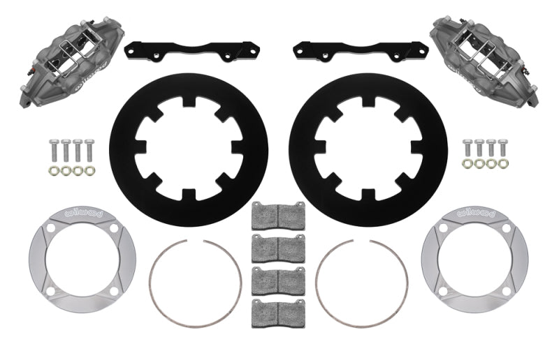 Wilwood 2014+ Polaris RZR XP 1000 Front Kit 11.25in - Anodized - 140-17044