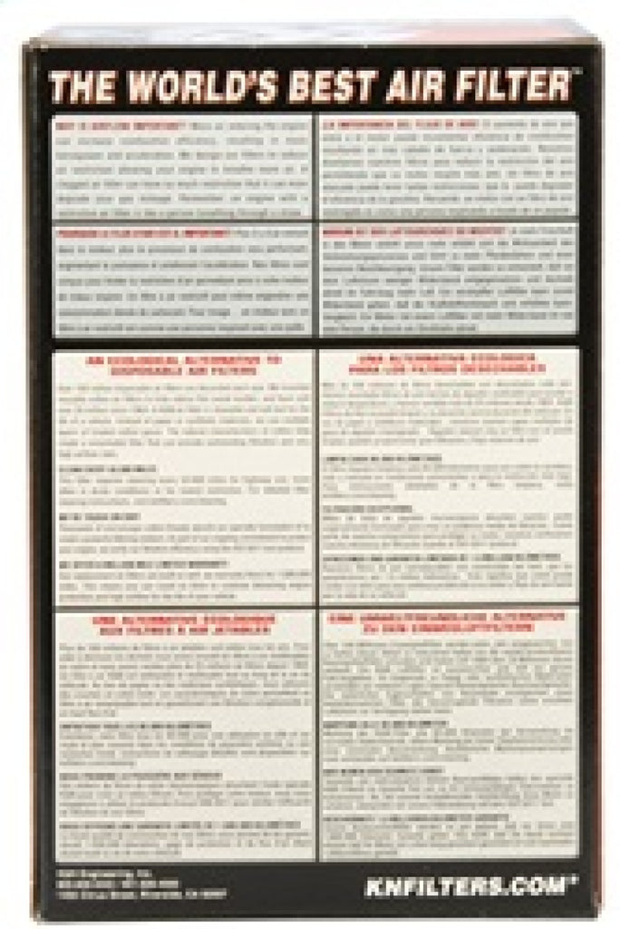 K&N Universal Rubber Filter 3 1/2 inch FLG / 4 5/8 inch Base / 3-1/2 inch Top / 5 1/2 inch Height - RU-3550