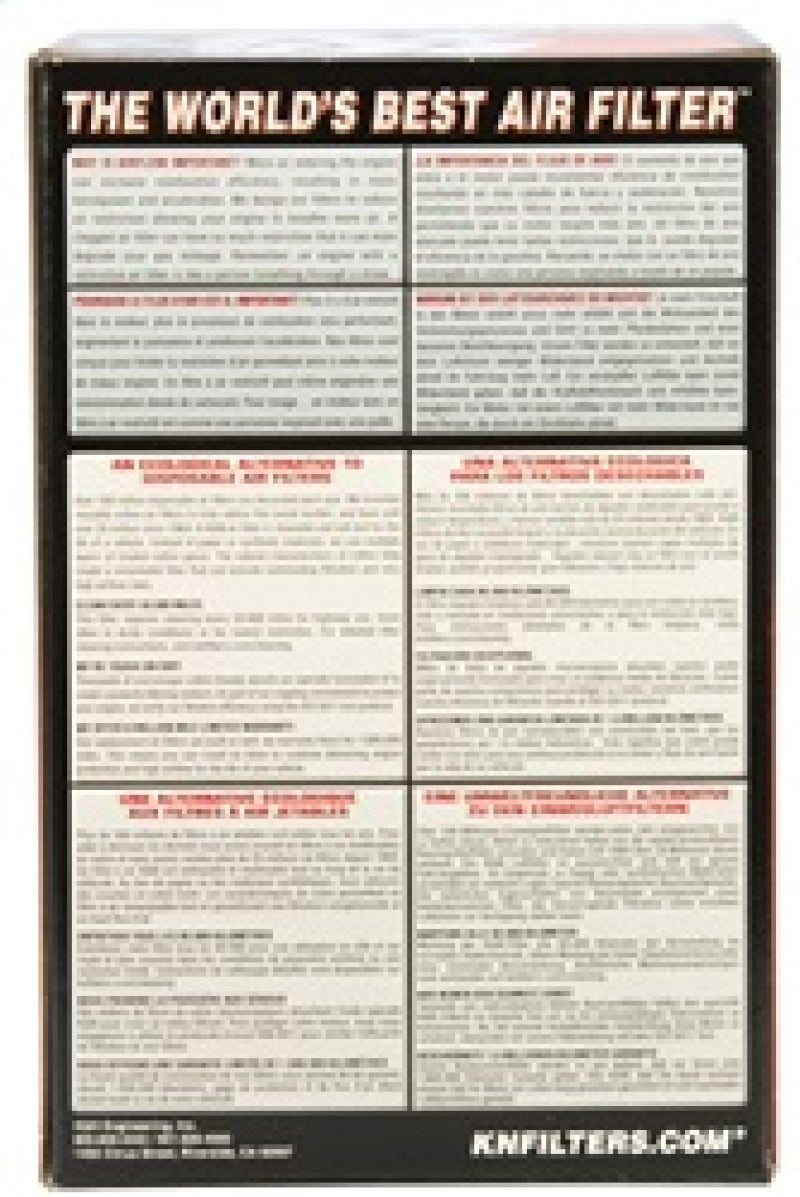K&N Universal Rubber Filter 3 1/2 inch FLG / 4 5/8 inch Base / 3-1/2 inch Top / 5 1/2 inch Height - RU-3550